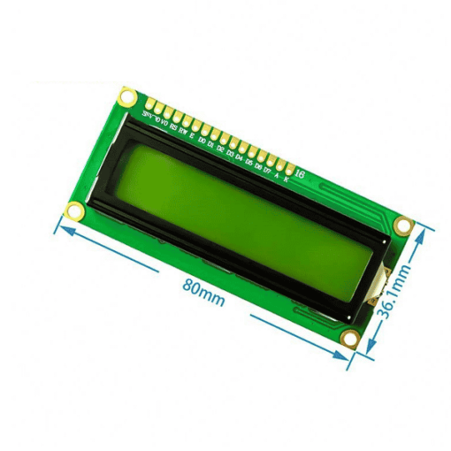 16X2  LCD Display Module(Green) 5V - Image 3