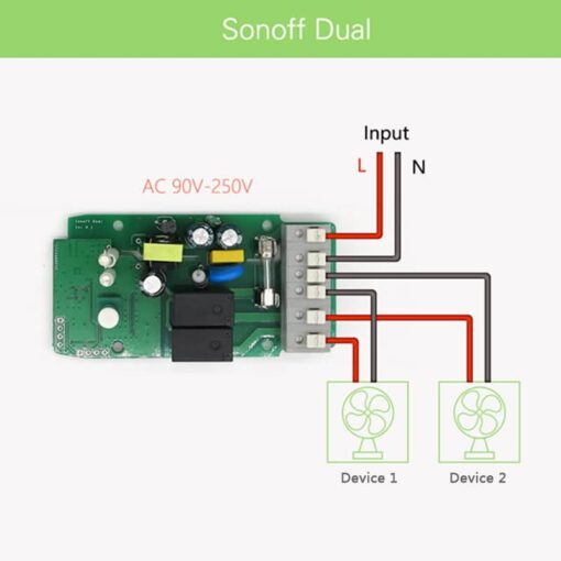 2-Channel SonOff WIFI Switch - Image 2