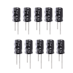 0.1uF 50v Electrolytic Capacitor 10pcs
