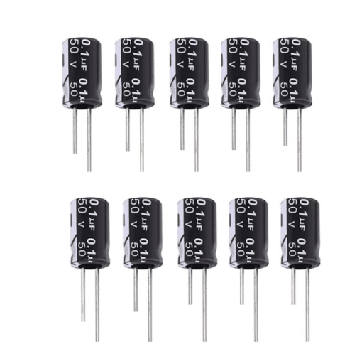 0.1uF 50v Electrolytic Capacitor 10pcs