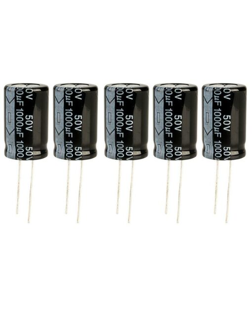 1000uF 50v Electrolytic Capacitors (Pack of 10)