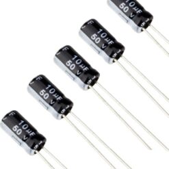 10uF 50v Electrolytic Capacitors (Pack of 10)