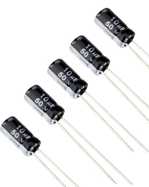 10uF 50v Electrolytic Capacitors (Pack of 10)