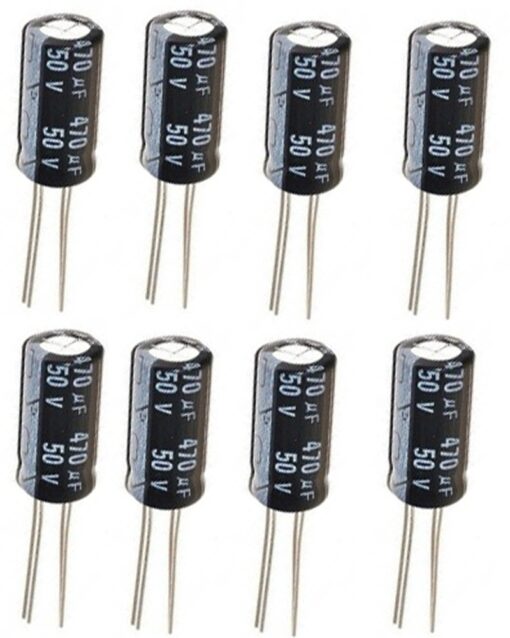 470uF 25v Electrolytic Capacitors (Pack of 10)