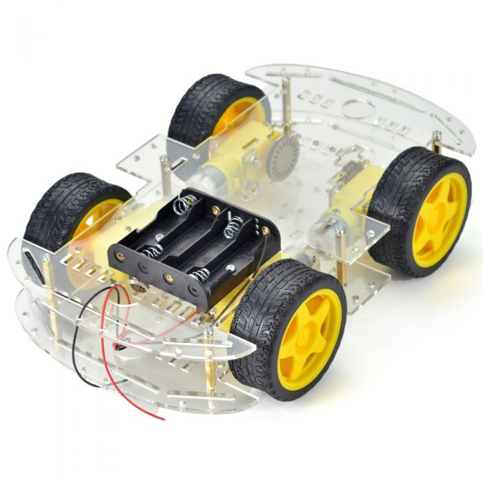 4-Wheel Robot Chassis Kit | Oku Electronics