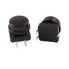 12x12x7.3mm Momentary Tact Tactile Push Button with Black Cap