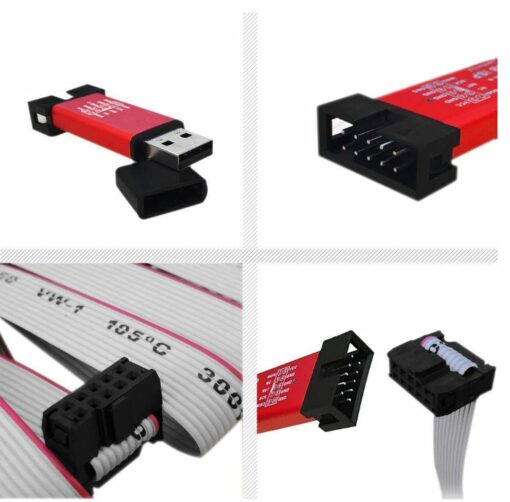 Mini USBISP USBASP Programmer Aluminum for 51 single ATMEL AVR Chip - Image 2