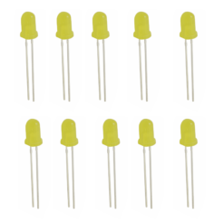 5mm Yellow LEDs - Pack of 10