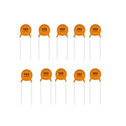 10nF ceramic capacitors (103) - Pack of 10