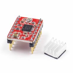 Red A4988 Stepper Motor Driver with Heatsink