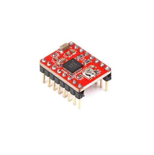 Red A4988 Stepper Motor Driver with Heatsink - Image 2