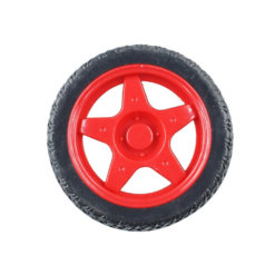 65mm Red Robot Smart Car Wheel