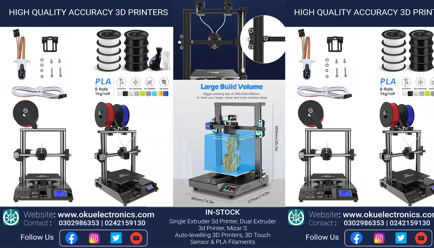 High Quality and accurate Printing 3D Printers and Quality Filaments.