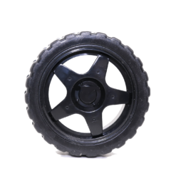 65mm Black Robot Smart Car Wheel