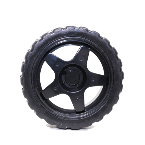 65mm Black Robot Smart Car Wheel