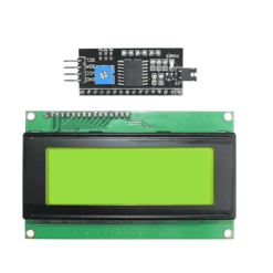20x4 LCD Green Screen with I2C Backpack 5V