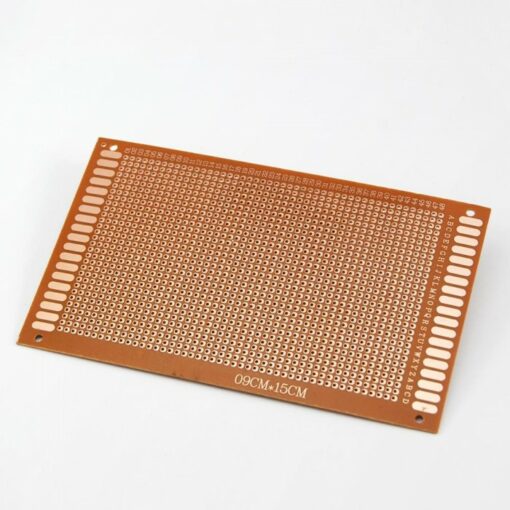 Single Sided Dotted PCB Board 9x15cm Brown