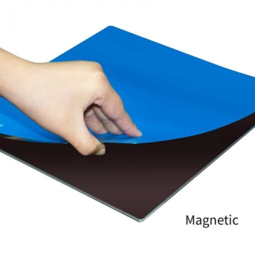 Magnetic Flexible Removable 3D Printing Platform - Rubber Magnetic Plate & Stainless Steel Mylar (260x260mm) - Image 2