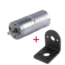 25GA-370 6V DC Gear Motor 77 RPM with L Shape Motor Bracket