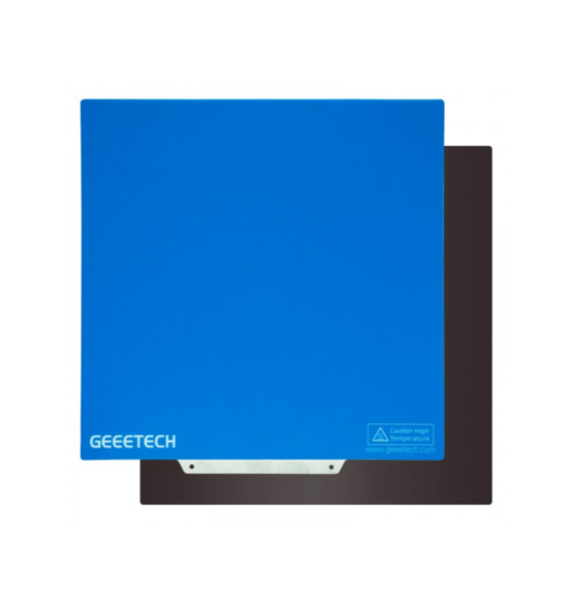 Magnetic Flexible Removable 3D Printing Platform - Rubber Magnetic Plate & Stainless Steel Mylar (260x260mm)