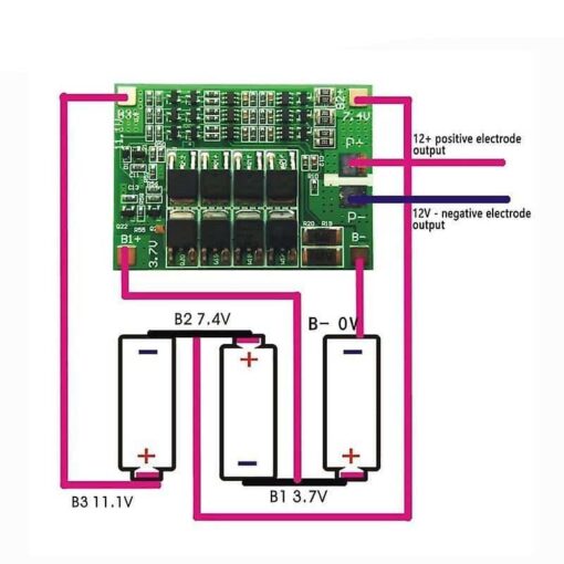 3 Series 40A 18650 Lithium Battery Protection Board 11.1V 12.6V with Balance for Drill Motor Lipo Cell Module - Image 3