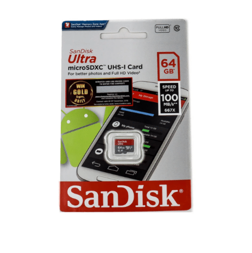 64GB SanDisk Micro Class 10 Memory Card - Image 2