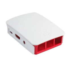 Raspberry 4B White+Yellow ABS Case