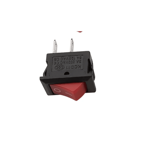 2Pin SPST Mini Boat Rocker Switch 3A 250V Red - Image 2