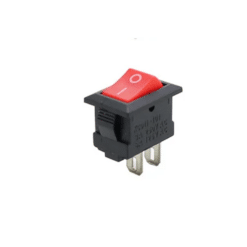 2Pin SPST Mini Boat Rocker Switch 3A 250V Red