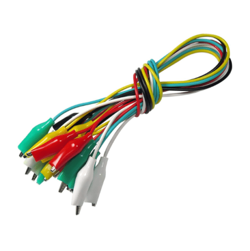 50cm Alligator Clip Test Leads - DIY Set (Pack of 10) - Image 2