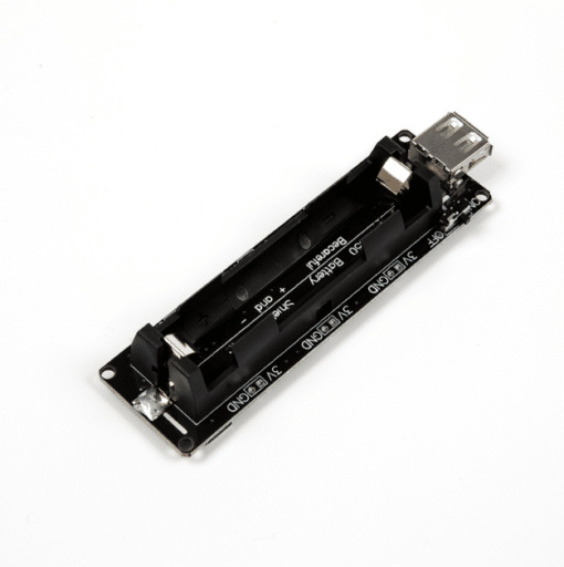 1 x 18650 Lithium Battery Charger Shield V8 - Slot, 5V/3A, 3V/1A, Micro USB with Overcharge Protection
