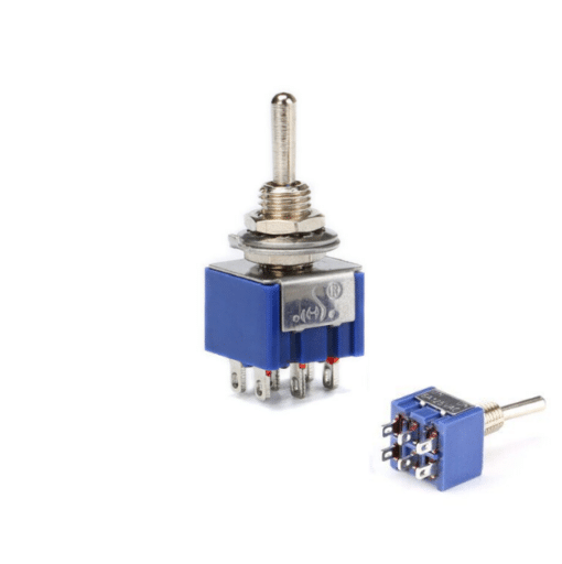 6Pin 5A Metal Toggle SPDT Switch