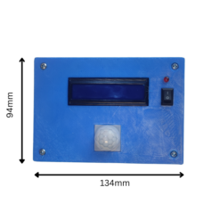 Enclosure for Arduino Uno, 16×2 LCD, and PIR Motion Sensor