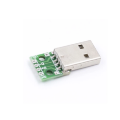 USB Male Head to DIP 2.54mm Direct 4P Adapter Board