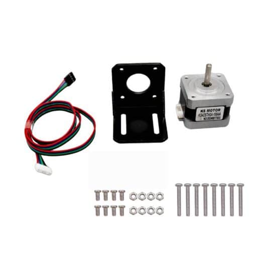 NEMA 17 Stepper Motor with Steel L-Mounting Bracket