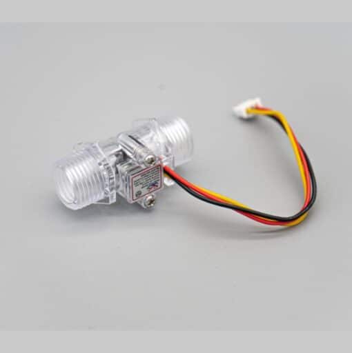 Transparent Black Water Flow Sensor YF-S201C - G1/2, 1-30L/min, 5-15V - Image 2