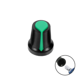 6mm Potentiometer Volume Control Knob Cap - Green