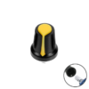 6mm Potentiometer Volume Control Knob Cap - Yellow