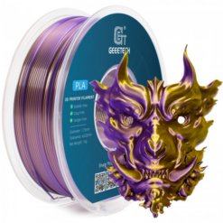 PLA Silk Dual 3D Printing Filament 1.75mm 1kg/roll (Gold +Purple )