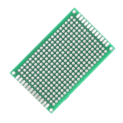 5×7 cm Universal PCB Prototype Board – Double-Sided, 2.54mm Hole Pitch
