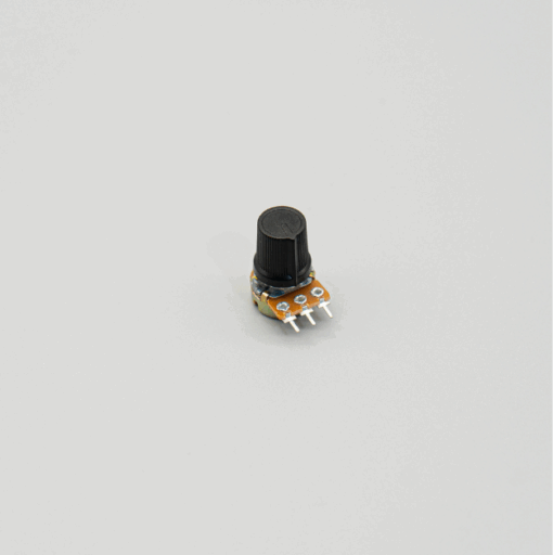 6mm Potentiometer Volume Control Knob Cap – 15x15mm (Black)
