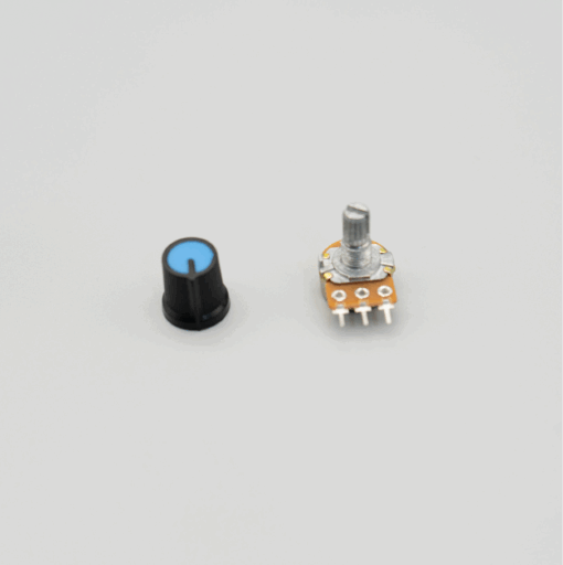 6mm Potentiometer Volume Control Knob Cap – 15x15mm (Blue) - Image 3