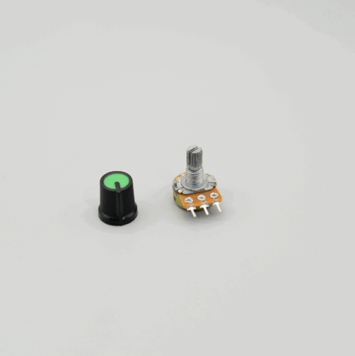 6mm Potentiometer Volume Control Knob Cap – 15x15mm (Green) - Image 2