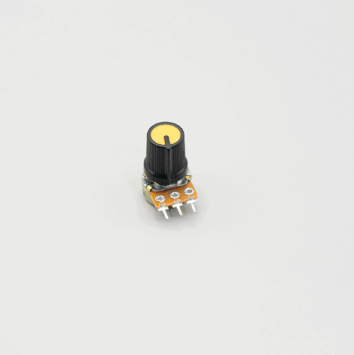 6mm Potentiometer Volume Control Knob Cap – 15x15mm (Yellow) - Image 3