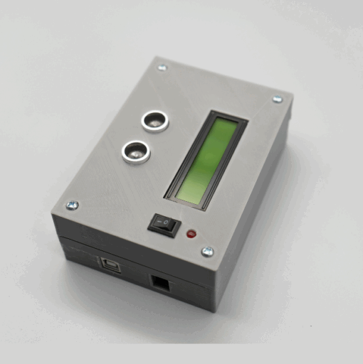 Enclosure for Arduino Uno, 16x2 LCD, and Ultrasonic Sensor Grey color - Image 5