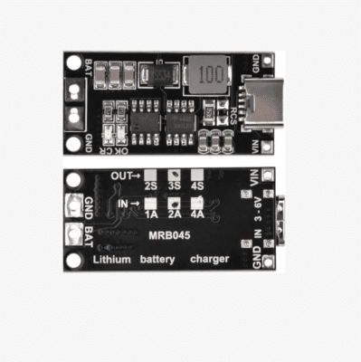 18650 Polymer Lithium-Ion Charger Type-C to 3S 12.6V 2A Booster Module ...